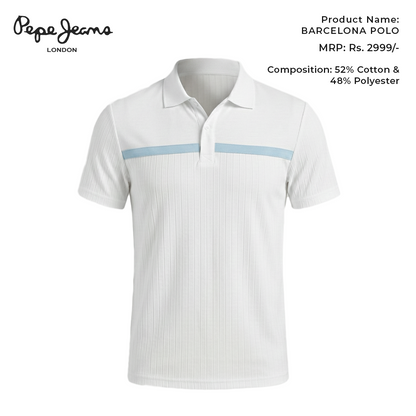 Pepe Jeans Barcelona Polo - White