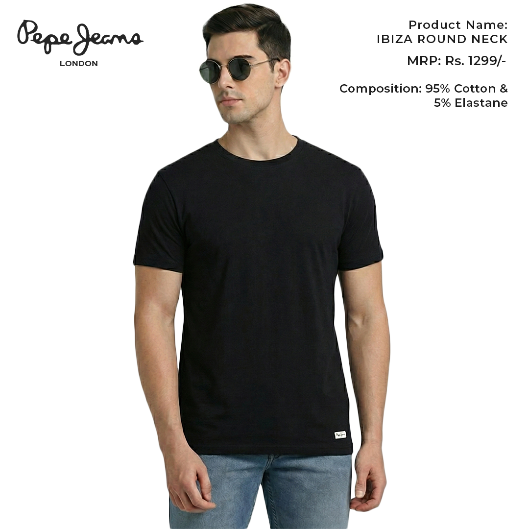 Pepe Jeans Ibiza Round Neck - Black