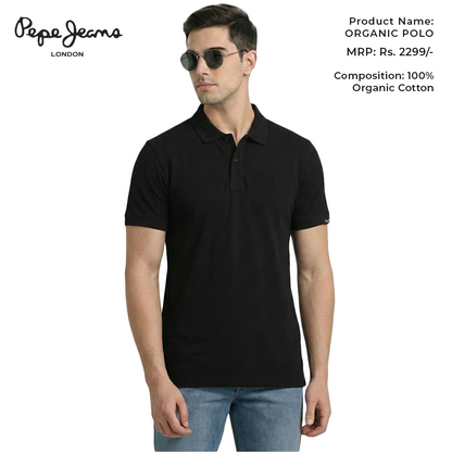 Pepe Jeans Organic Polo - Black