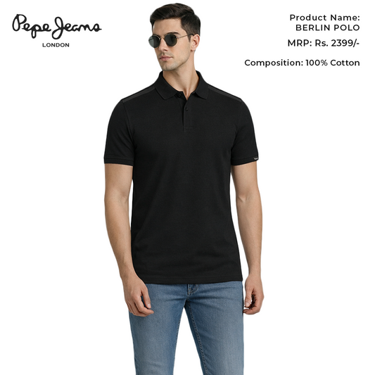 Pepe Jeans Berlin Polo - Black