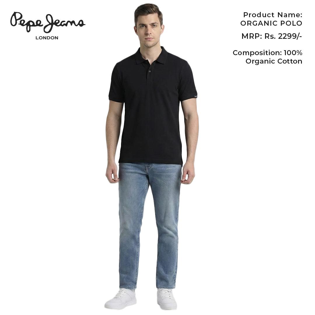 Pepe Jeans Organic Polo - Black