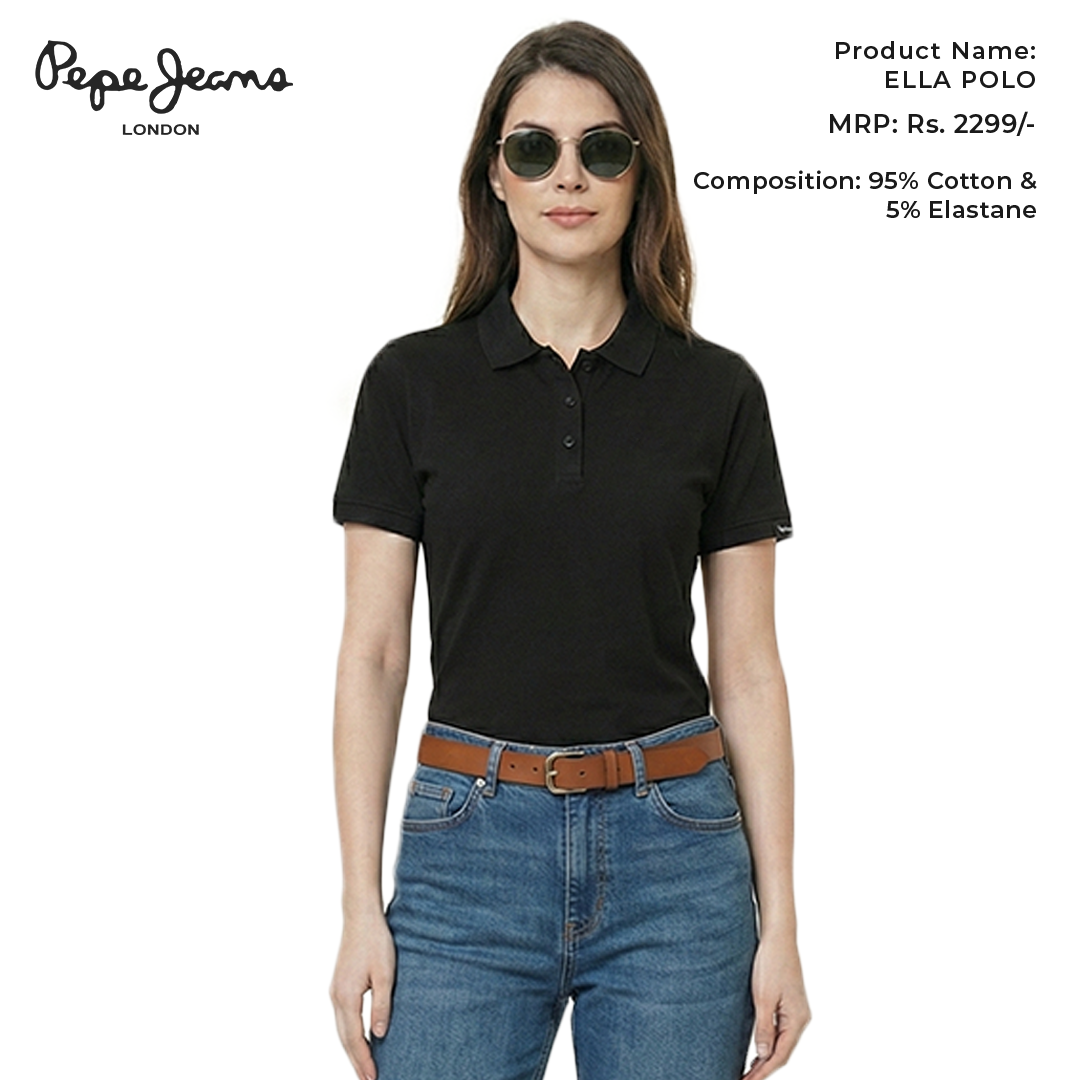 Pepe Jeans Ella Polo - Black