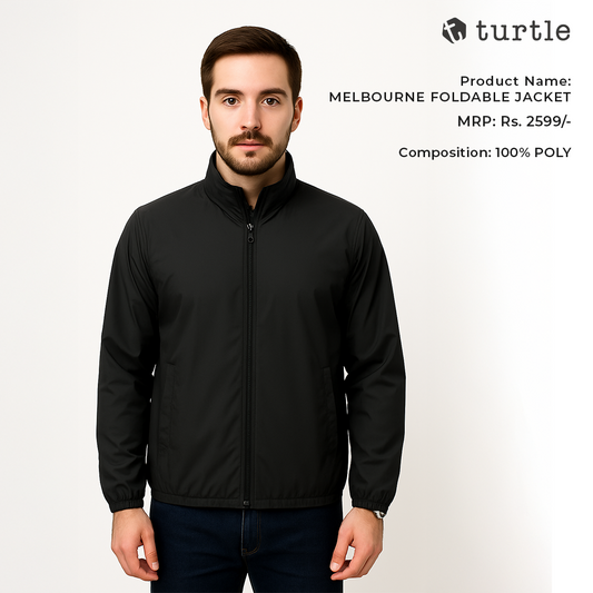 Turtle Melbourna Foldable Jacket - Black