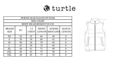 Turtle Perth Sleeveless Puffer Jacket - Black