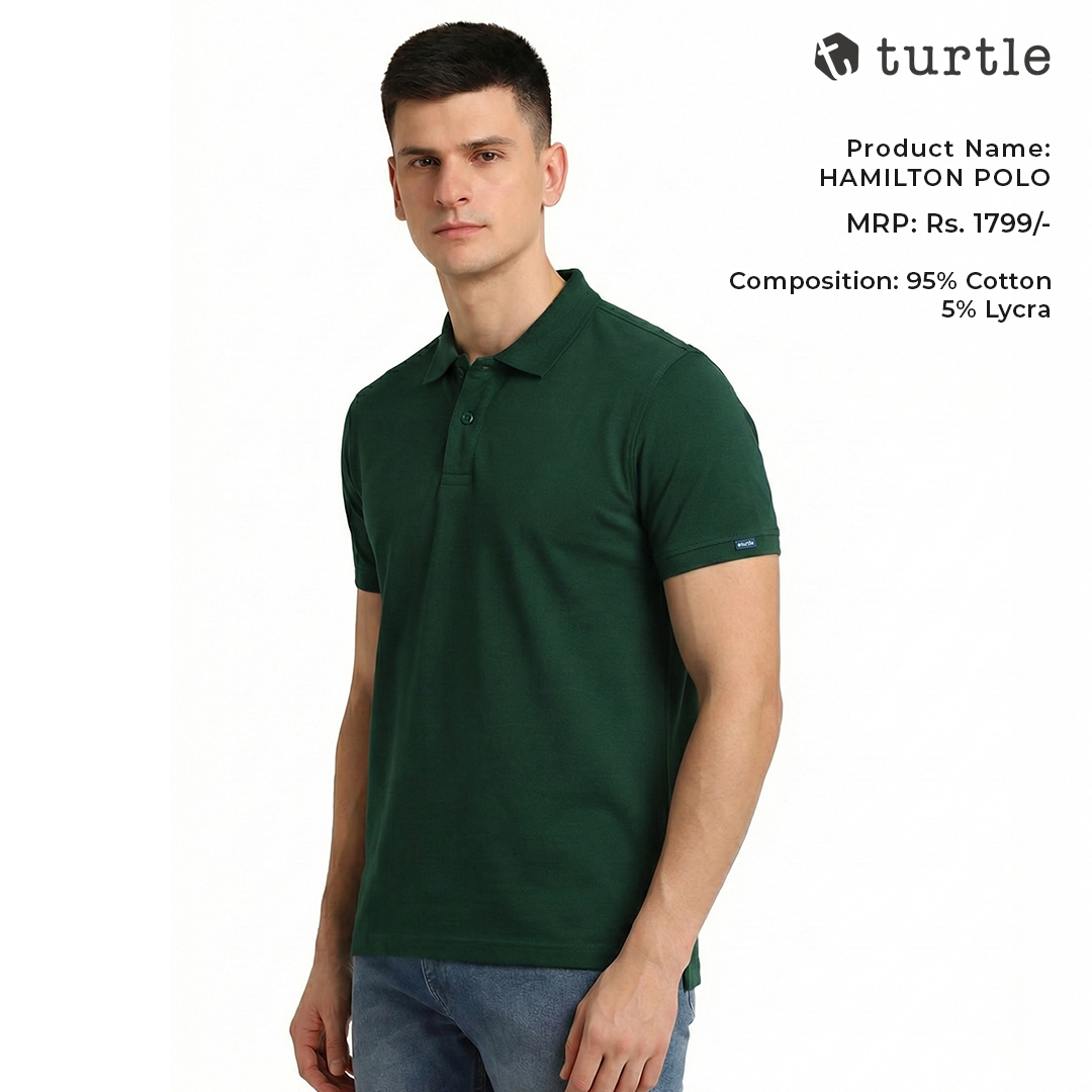 Turtle Hamilton Polo - Green