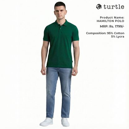 Turtle Hamilton Polo - Green