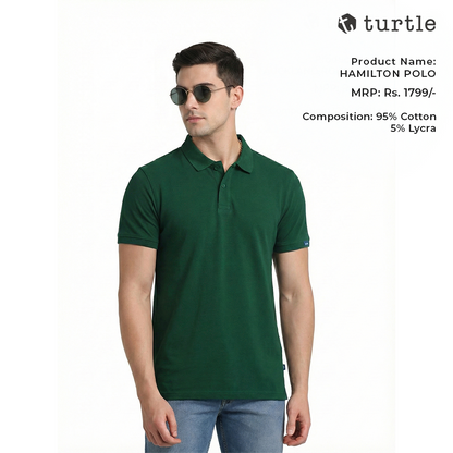 Turtle Hamilton Polo - Green