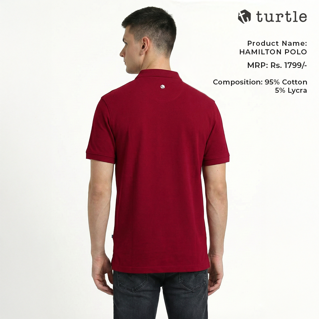 Turtle Hamilton Polo - Maroon