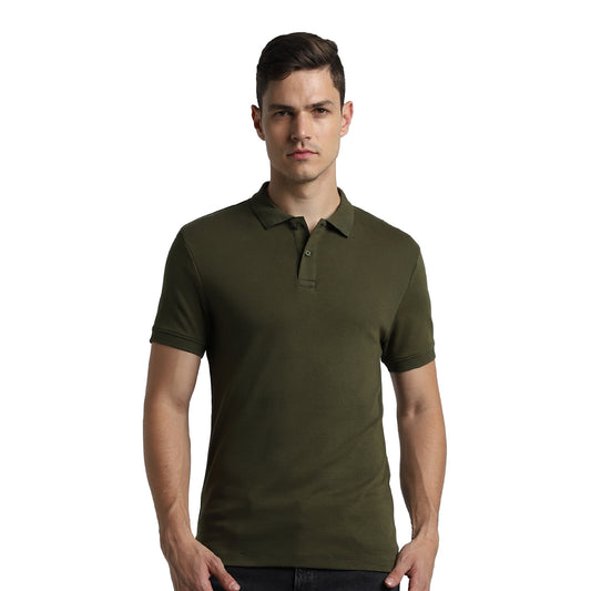 Jack&Jones - Interlock Polo - Olive Green