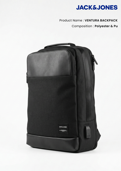 Jack&Jones Ventura Backpack - Black