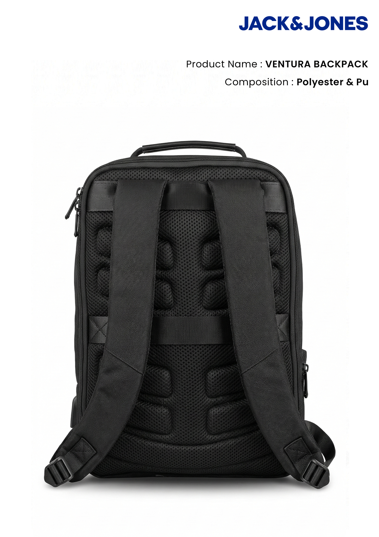 Jack&Jones Ventura Backpack - Black