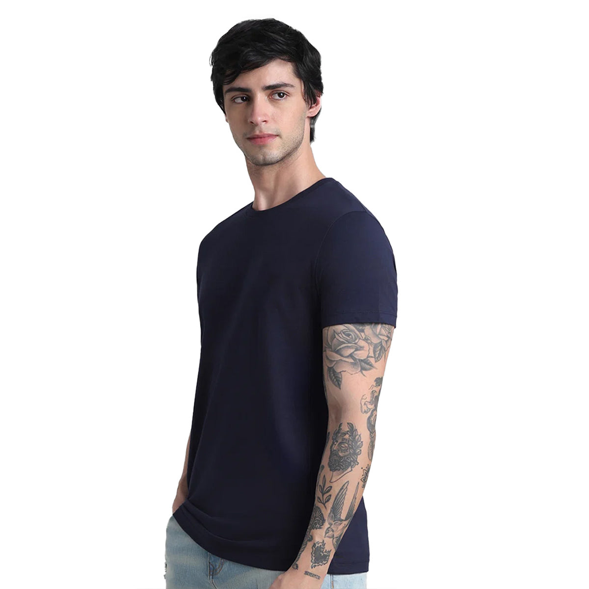 Jack&Jones Joren Round Neck Tee - Navy Blue
