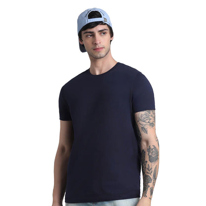 Jack&Jones Joren Round Neck Tee - Navy Blue