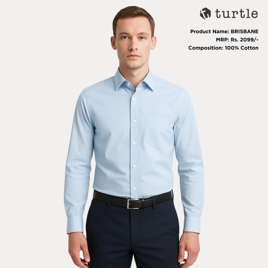 Turtle Brisbane Shirt - Powder Blue
