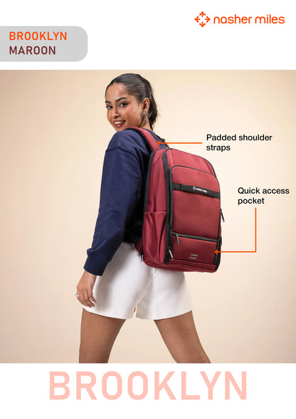 Nasher Miles Brooklyn Backpack- Maroon