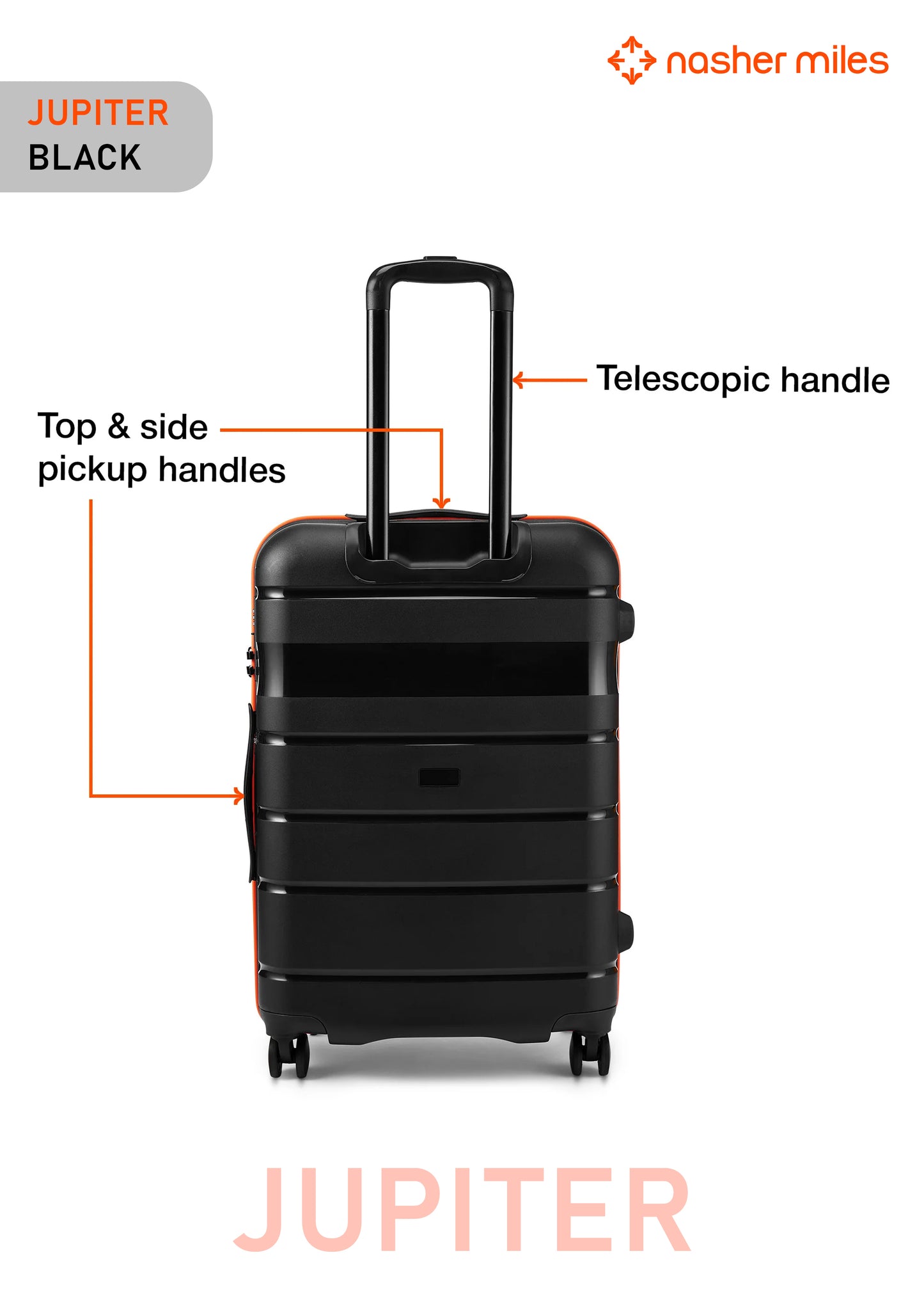 Nasher Miles Jupiter Luggage - Black