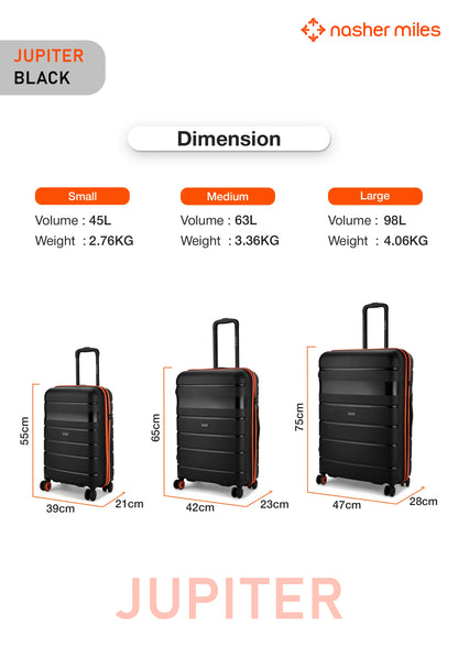 Nasher Miles Jupiter Luggage - Black