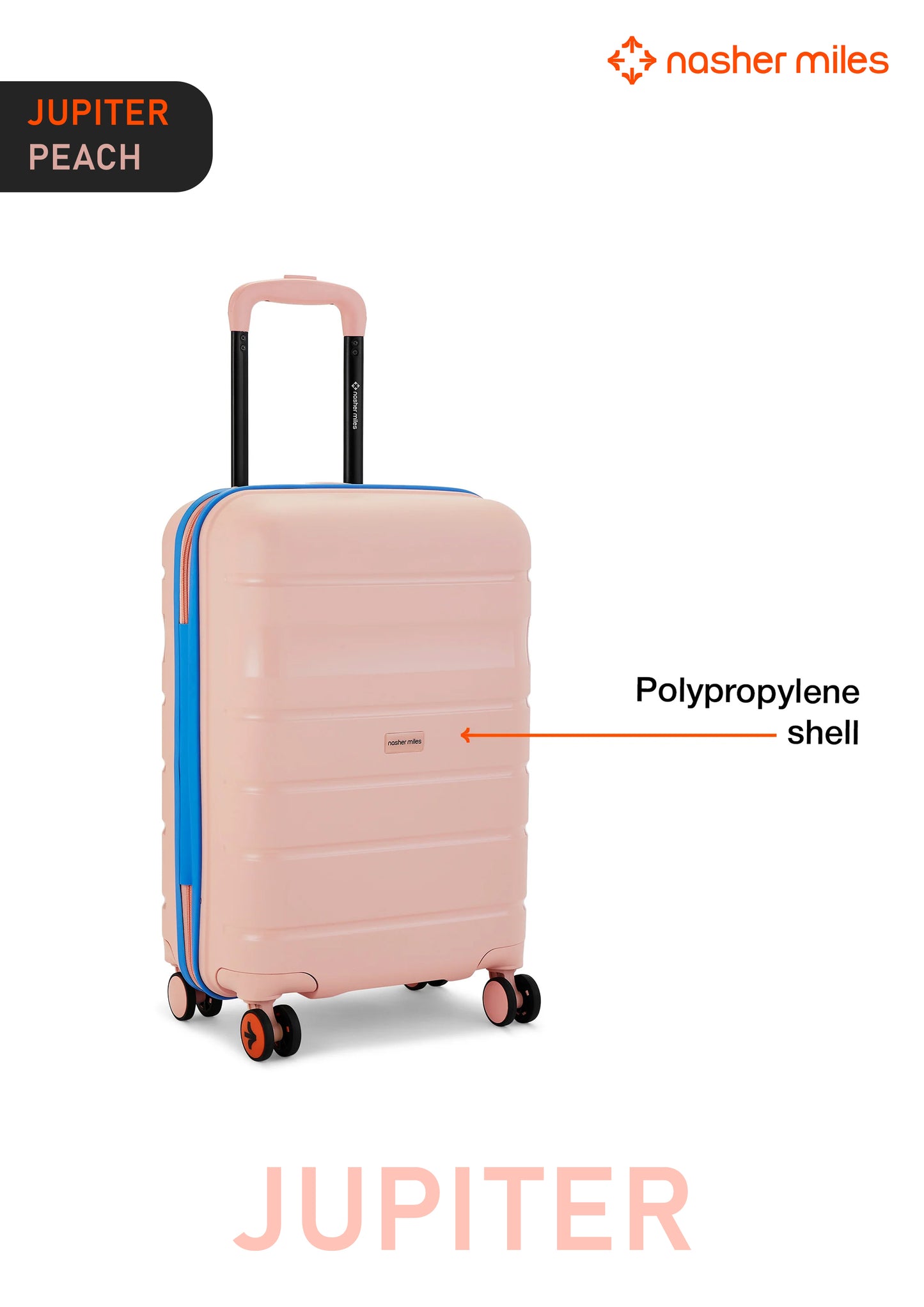 Nasher Miles Jupiter Luggage - Peach