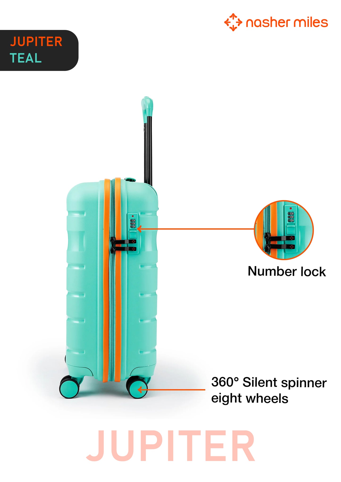 Nasher Miles Jupiter Luggage - Teal