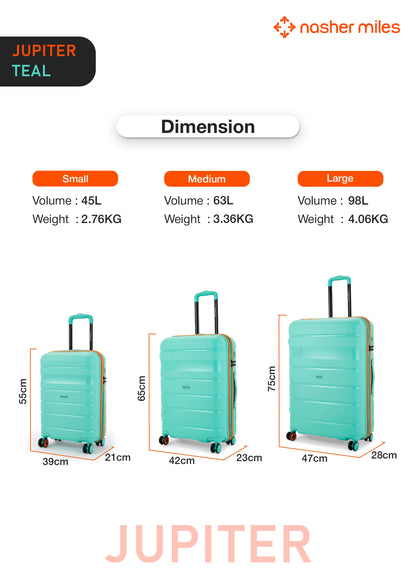 Nasher Miles Jupiter Luggage - Teal