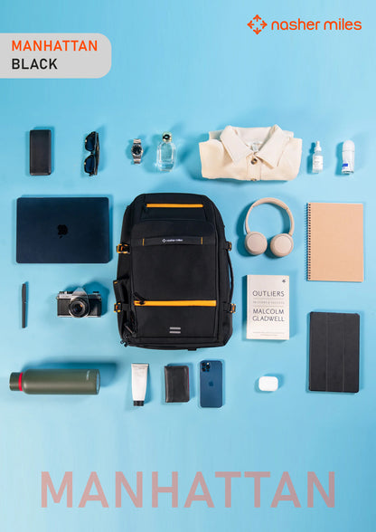 Nasher Miles Manhattan Backpack- Black