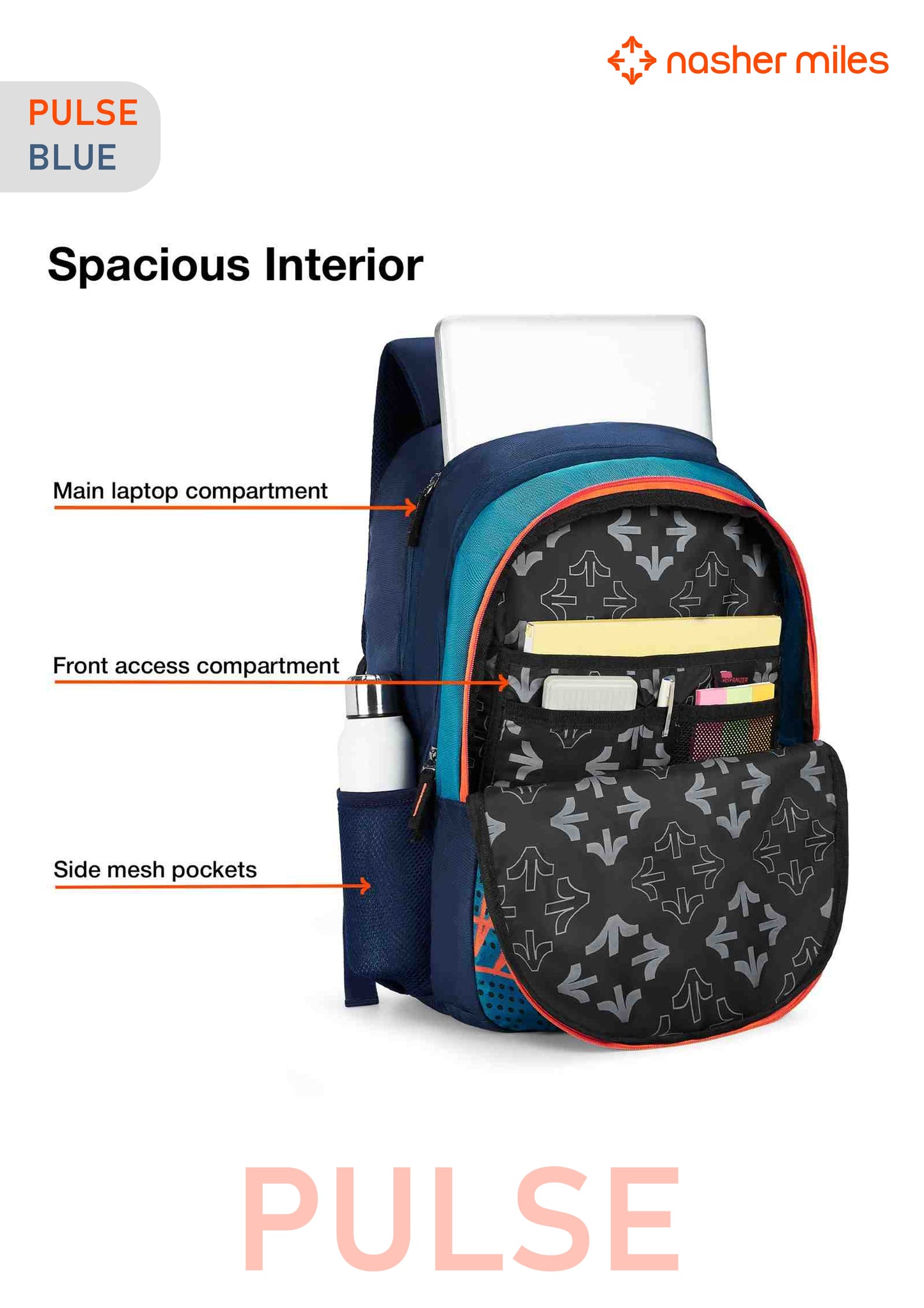 Nasher Miles Pulse Backpack - Blue