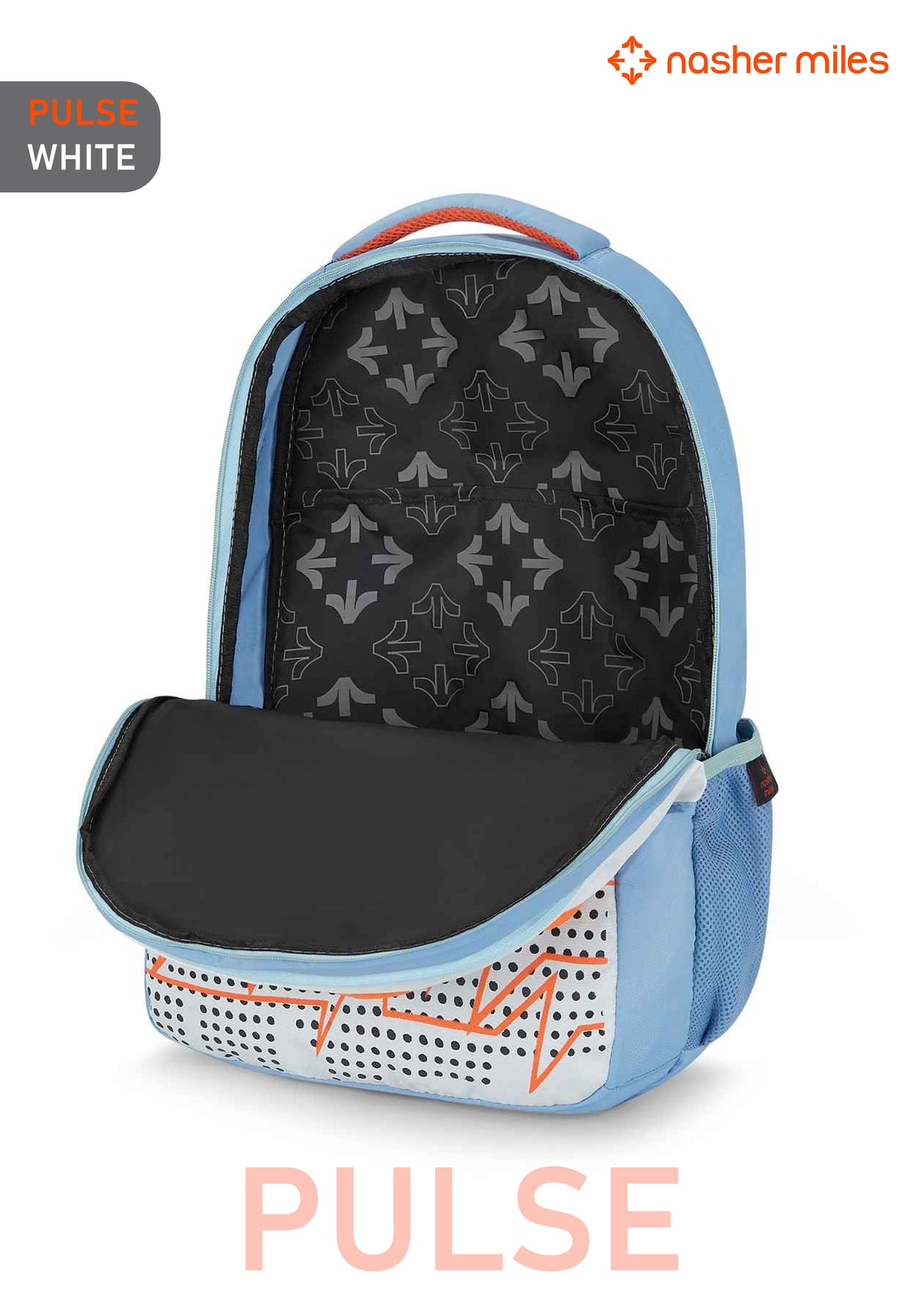 Nasher Miles Pulse Backpack - White