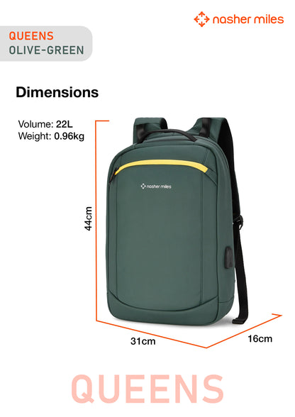 Nasher Miles Queens Backpack- Olive Green