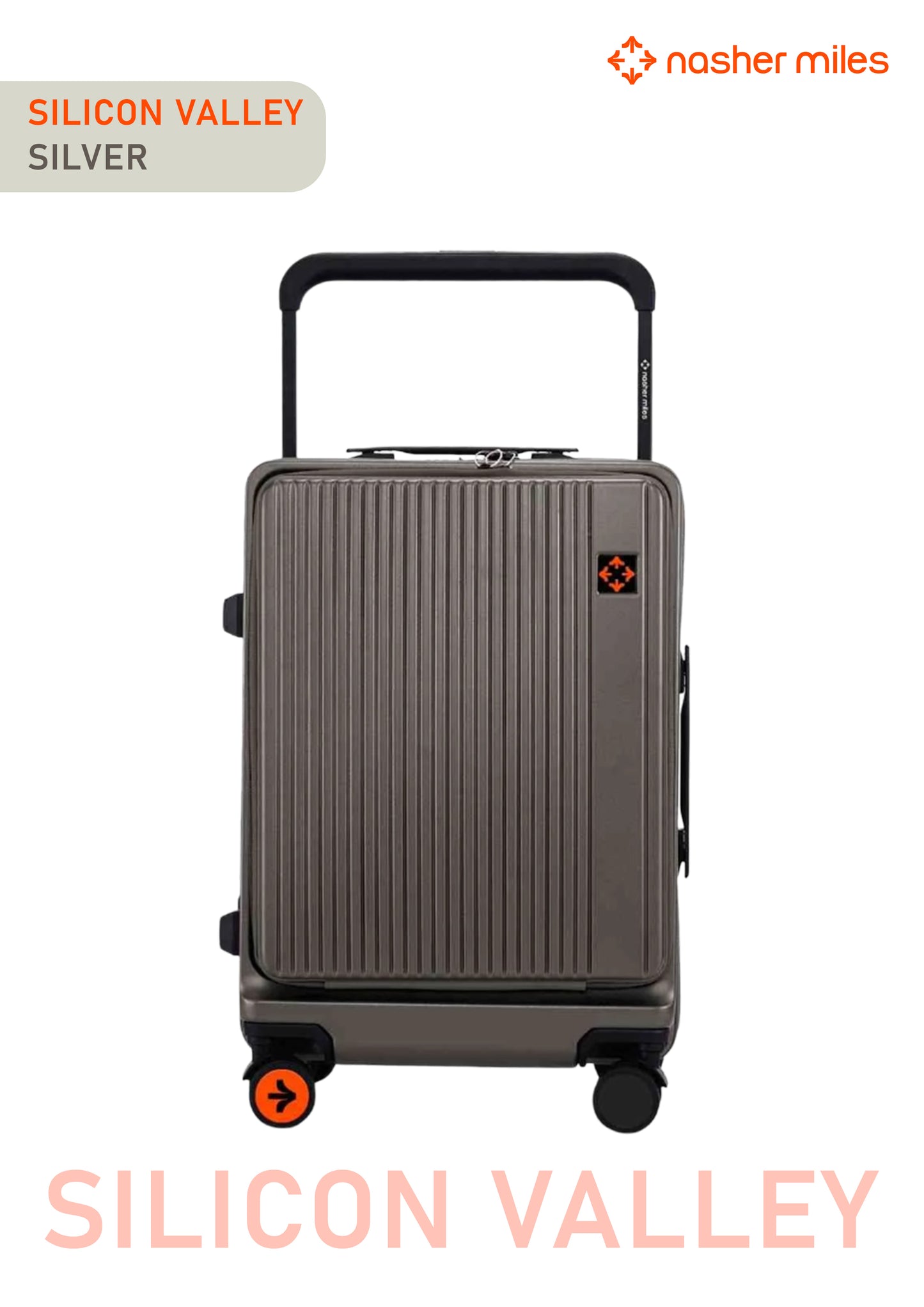 Nasher Miles Silicon Valley Luggage - Silver