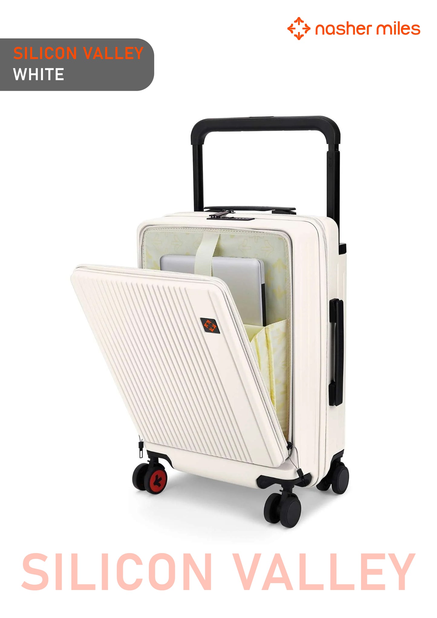 Nasher Miles Silicon Valley Luggage - White