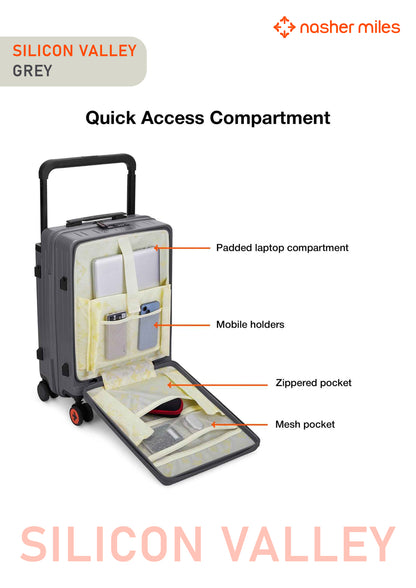 Nasher Miles Silicon Valley Luggage - Grey