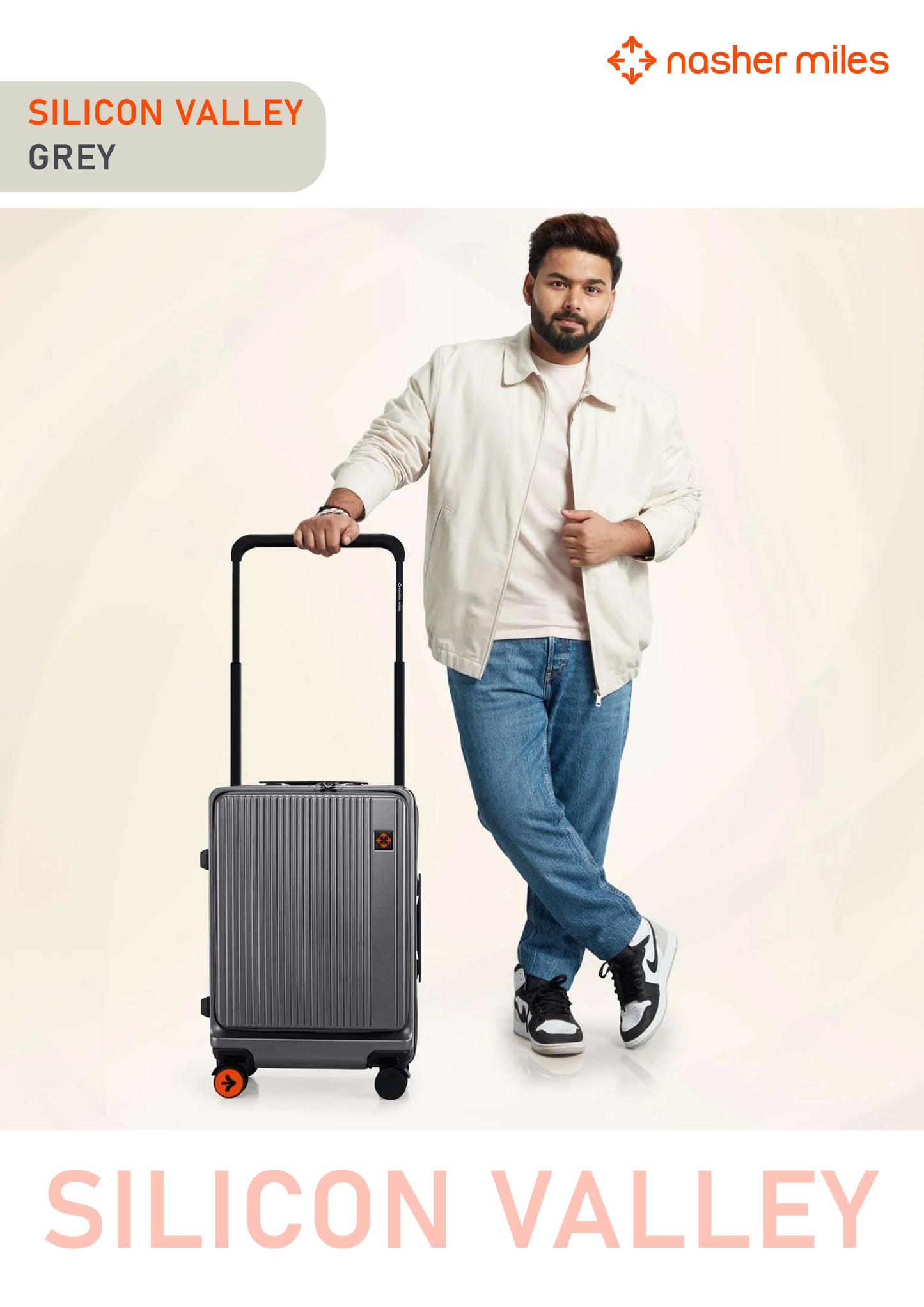 Nasher Miles Silicon Valley Luggage - Grey