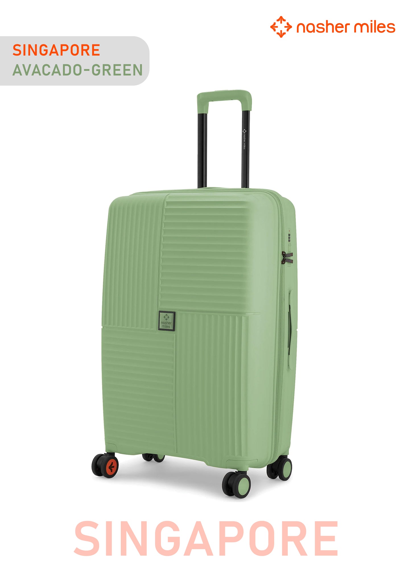 Nasher Miles Singapore Luggage - Avacado Green