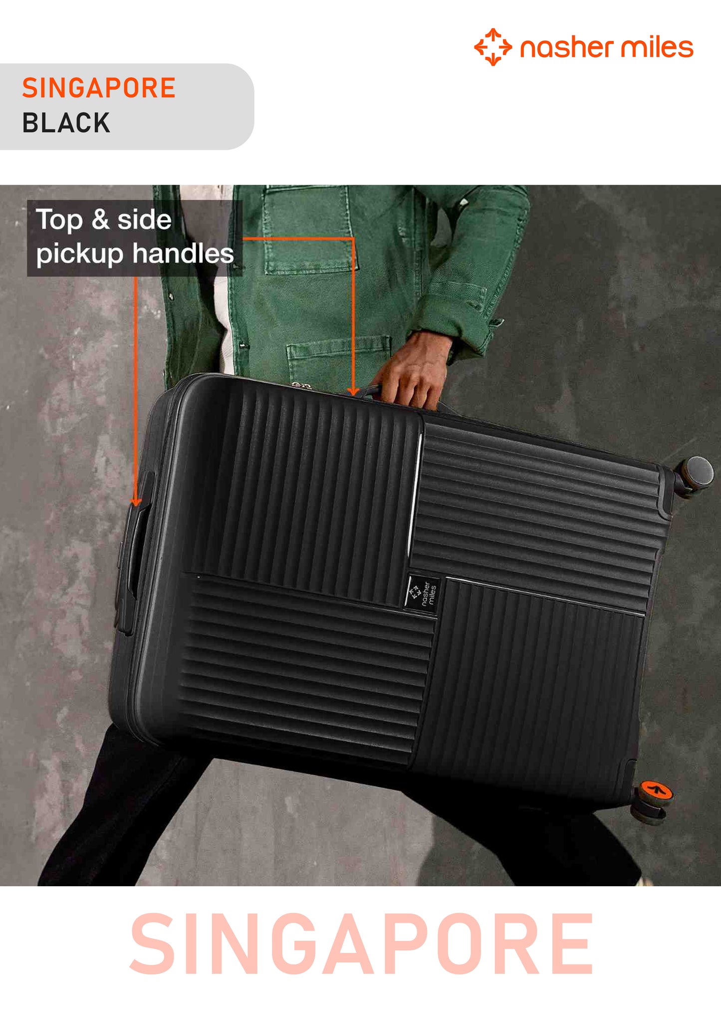 Nasher Miles Singapore Luggage - Black