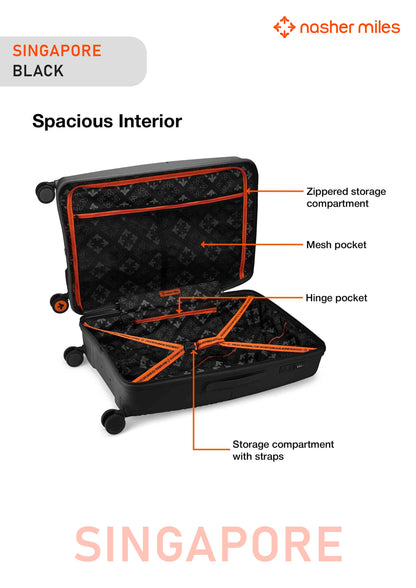 Nasher Miles Singapore Luggage - Black