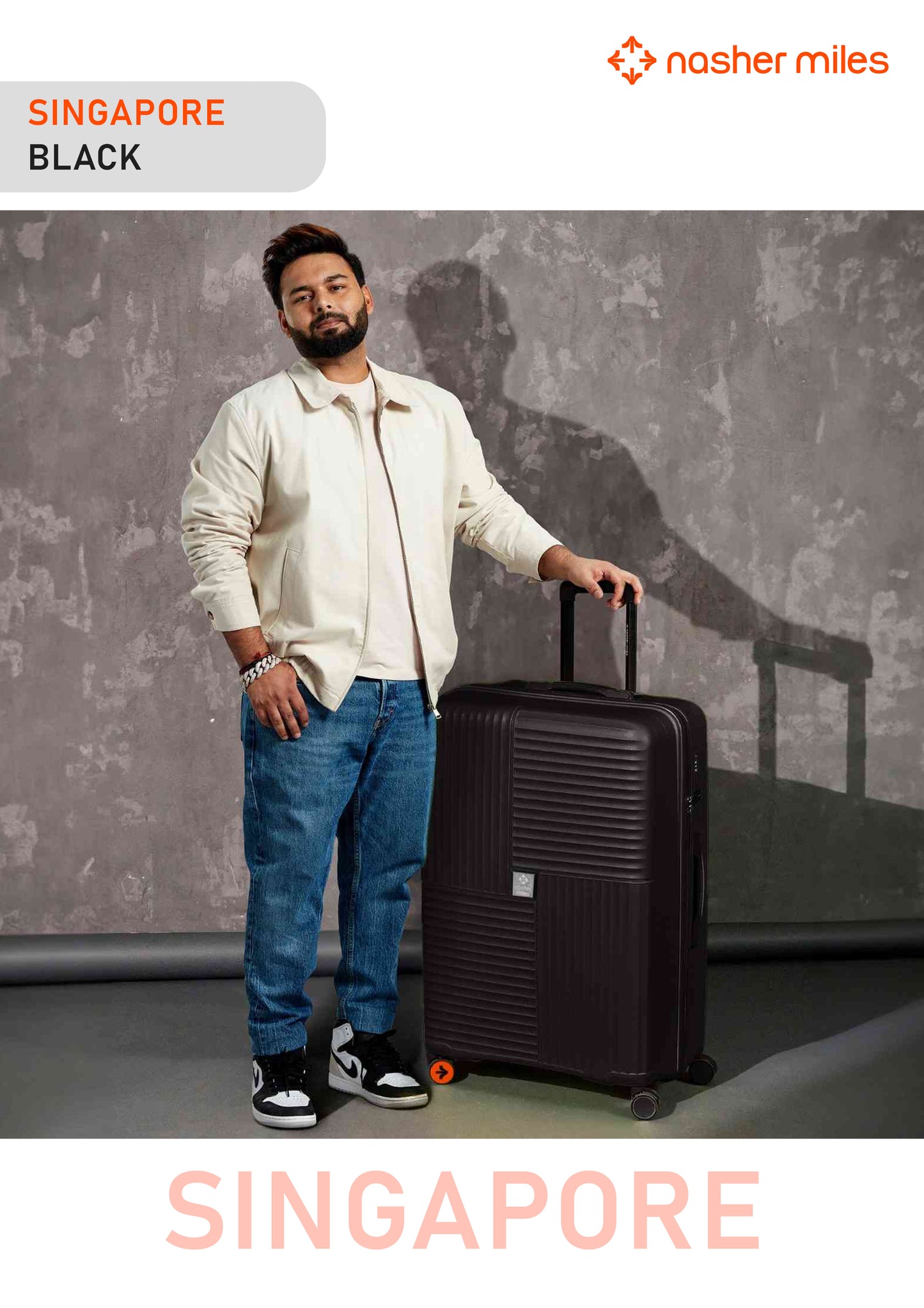 Nasher Miles Singapore Luggage - Black