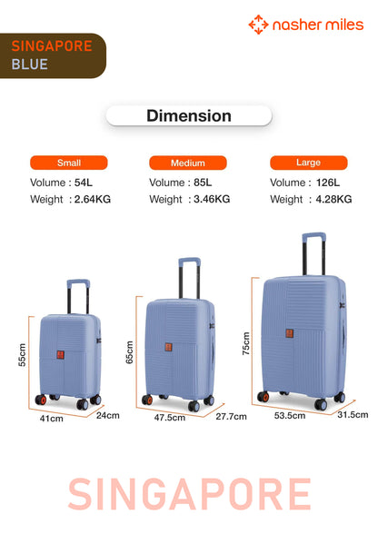 Nasher Miles Singapore Luggage - Blue