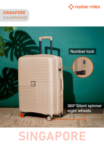 Nasher Miles Singapore Luggage - Champagne