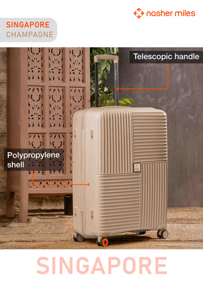 Nasher Miles Singapore Luggage - Champagne