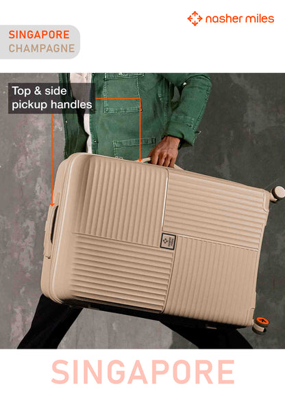 Nasher Miles Singapore Luggage - Champagne