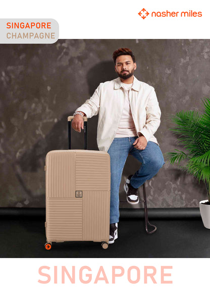 Nasher Miles Singapore Luggage - Champagne