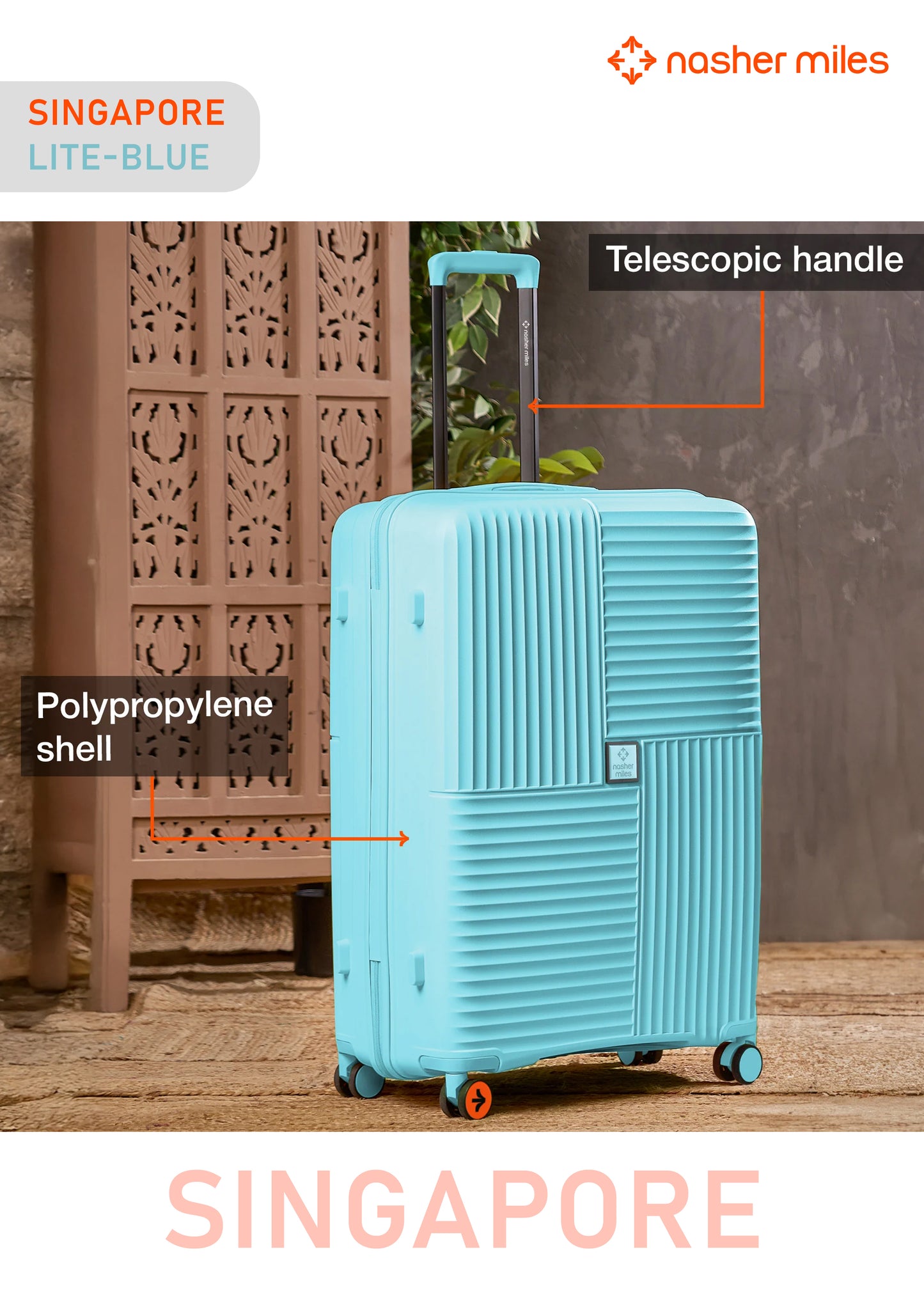Nasher Miles Singapore Luggage - Blue