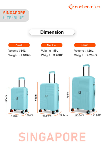 Nasher Miles Singapore Luggage - Blue