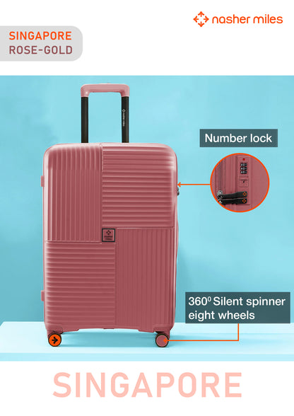 Nasher Miles Singapore Luggage - Rose Gold
