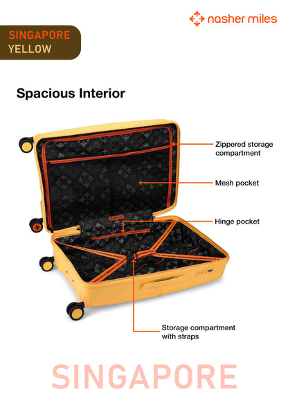 Nasher Miles Singapore Luggage - Yellow