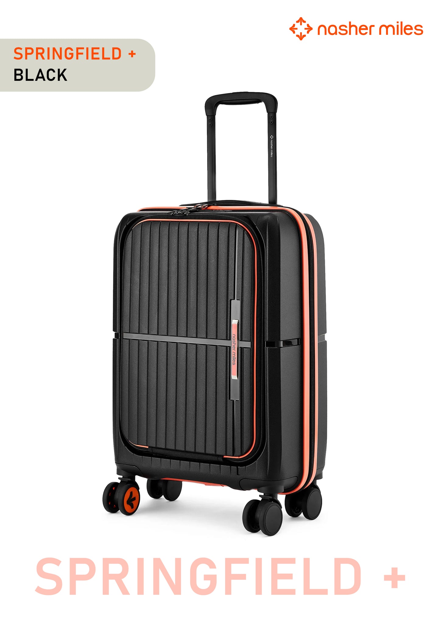 Nasher Miles Springfield Plus Luggage - Black