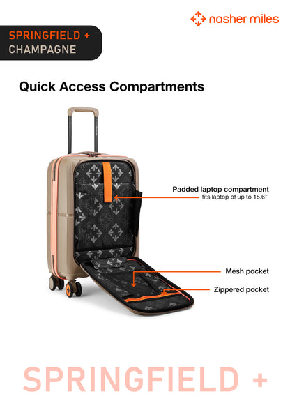 Nasher Miles Springfield Plus Luggage - Champagne