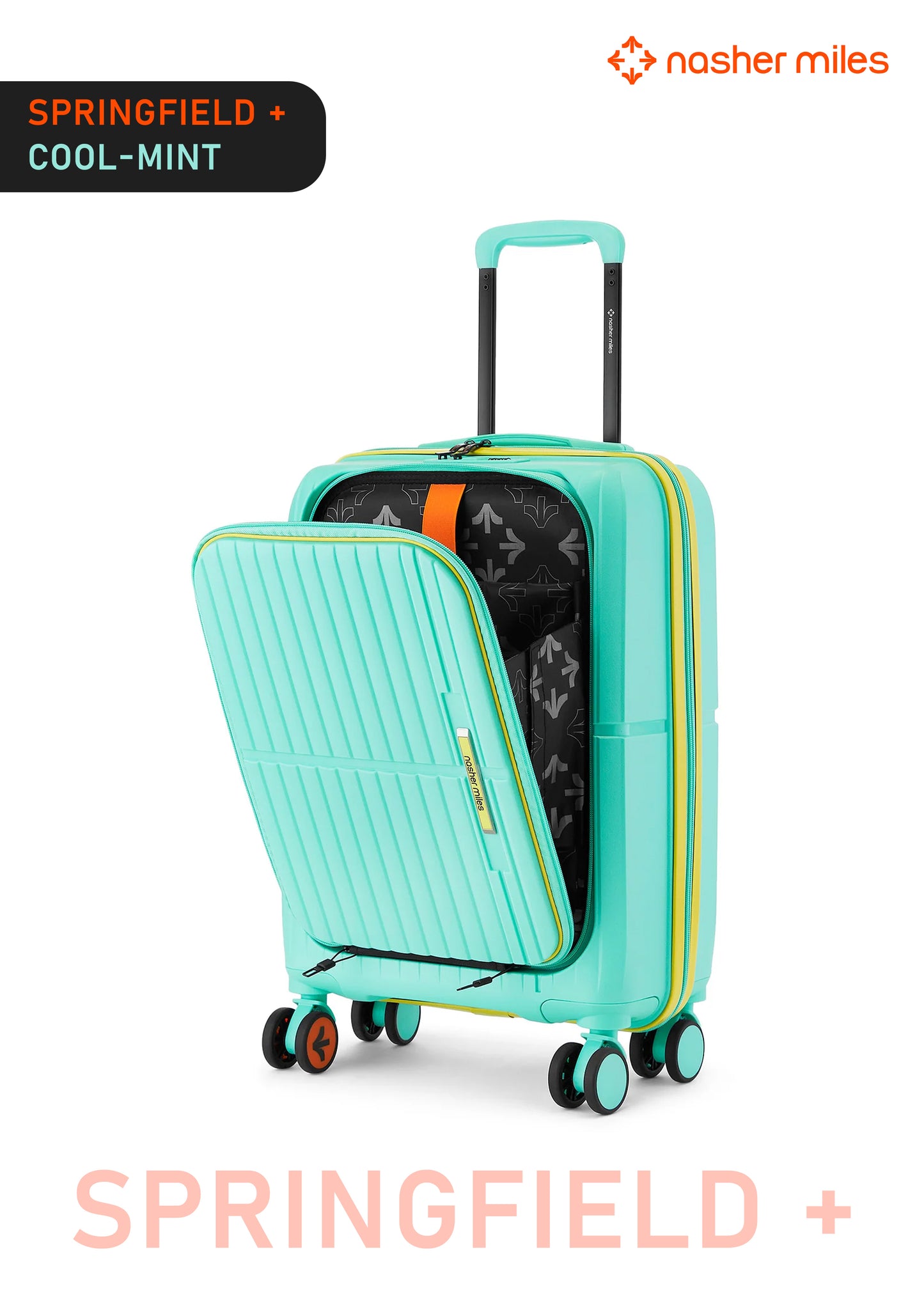Nasher Miles Springfield Plus Luggage - Cool Mint