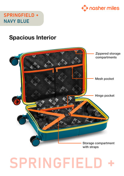 Nasher Miles Springfield Plus Luggage - Navy Blue