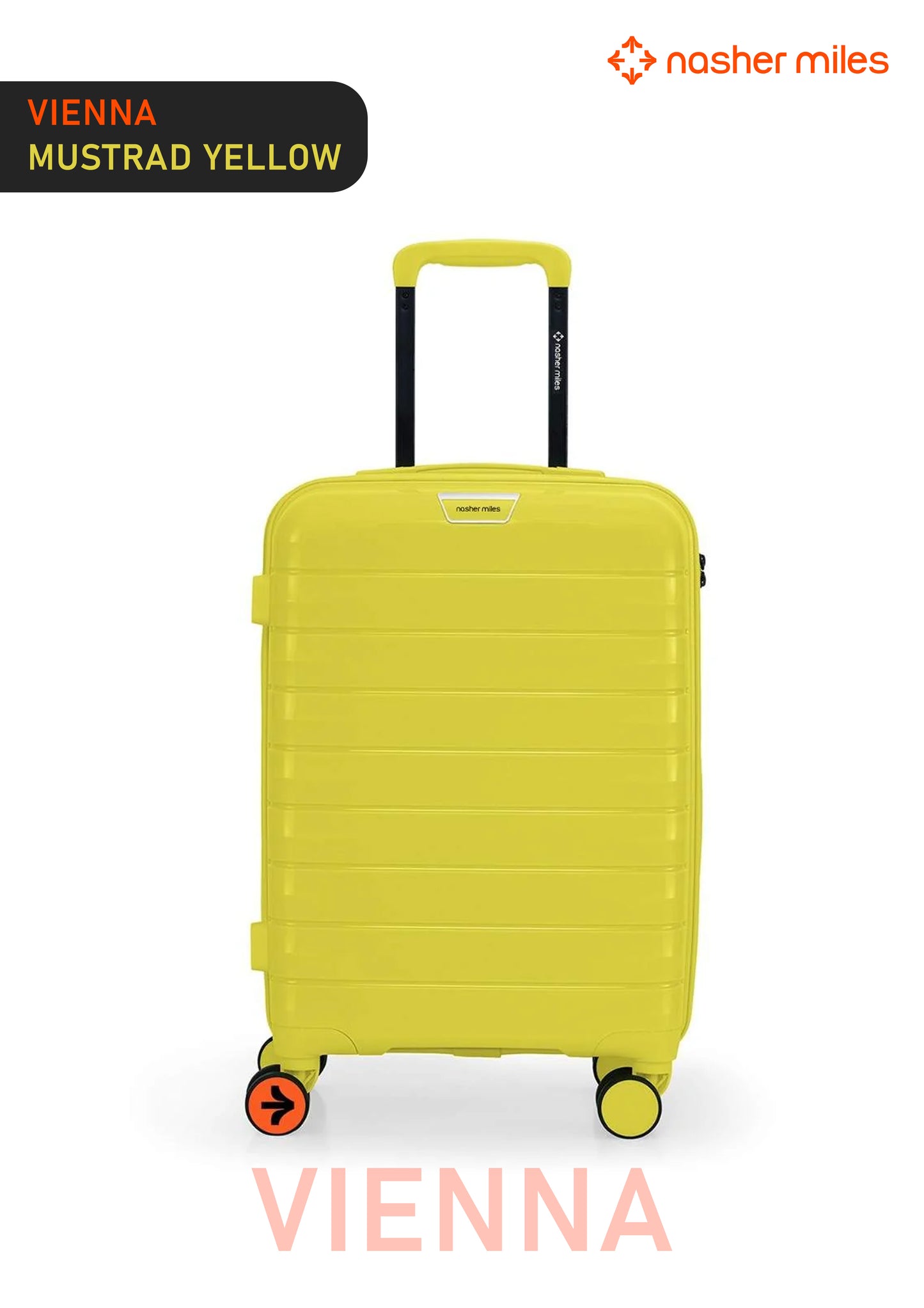 Nasher Miles Vienna Luggage - Mustard Yellow